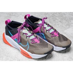 Nike ZoomX Zegama 2 Trail Running Shoes Gray Purple Black Sneakers Mens Size 11